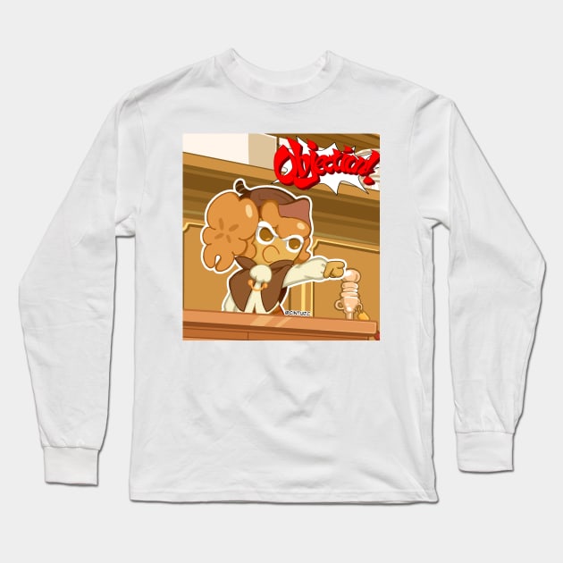 Walnut Cookie OBJECTION! Long Sleeve T-Shirt by CintiaTC